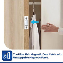 Ultra Thin Magnetic Cabinet Door Catch Stainless Steel Adhesive Magnetic Latch