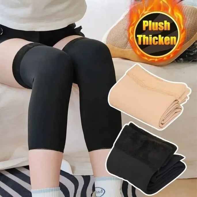 Plush Warm Knee Sleeves Winter Cold Protection For Men & Women