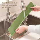 Silicone Kitchen Sink Splash Guard Anti-Splash Water Baffle