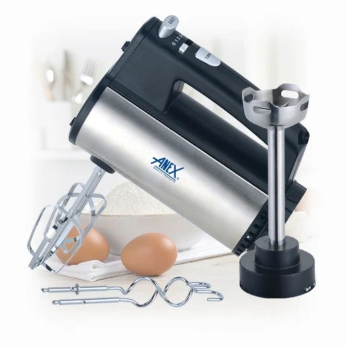 Anex AG-398 Deluxe Hand Mixer With Blending Rod With Official Warranty