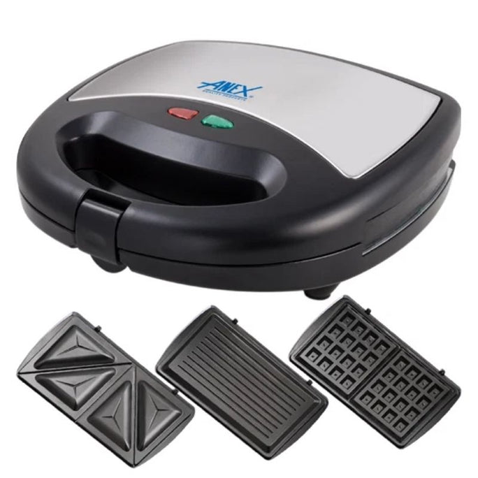 Anex AG-1039C Deluxe Sandwich Maker With Official Warranty