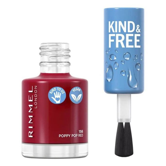 Rimmel Kind & Free Nail Polish 156 Poppy Pop Red (3616302990603)