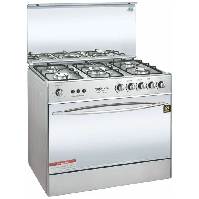 Welcome WC-900 5 burner 34" Gas Cooking Range With Single Door Stainless Steel Body