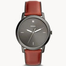 Fossil FS5479 Men’s Quartz Leather Strap Grey Dial 42mm Watch