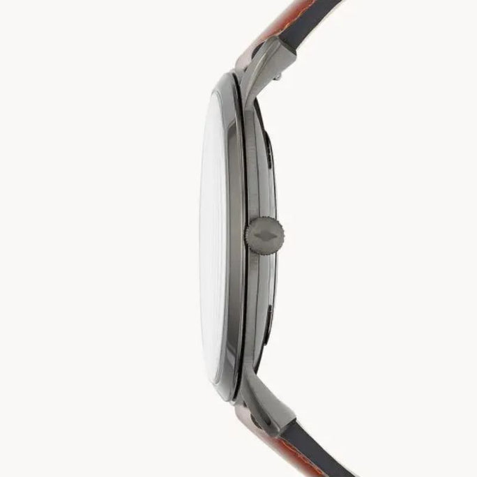 Fossil FS5479 Men’s Quartz Leather Strap Grey Dial 42mm Watch