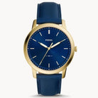 Fossil FS5789 Men’s Quartz Leather Strap Blue Dial 44mm Watch