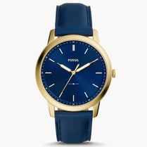 Fossil FS5789 Men’s Quartz Leather Strap Blue Dial 44mm Watch