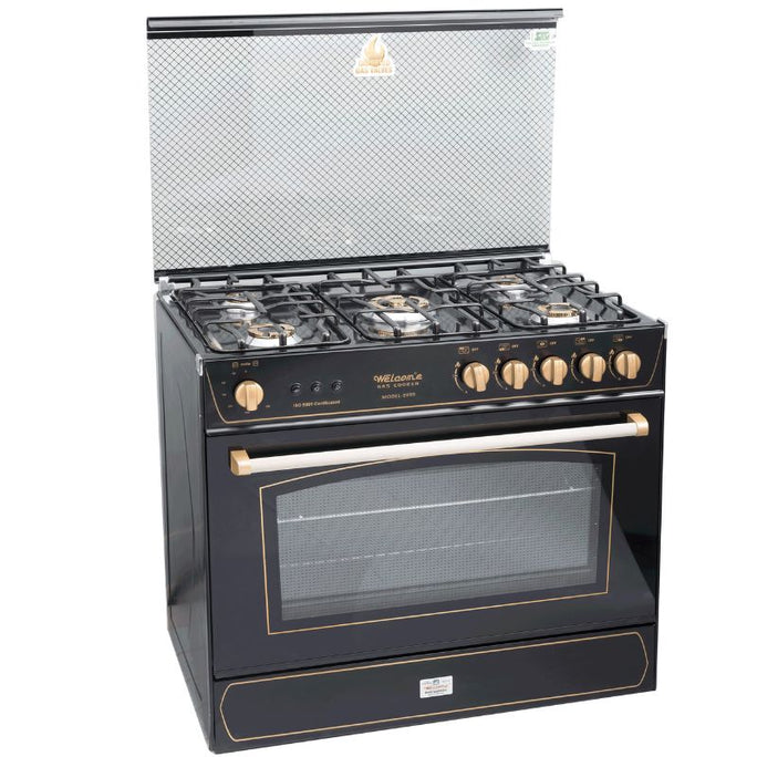 Welcome WC-9999 5 Brass Burner Gas Cooking Range Single Door
