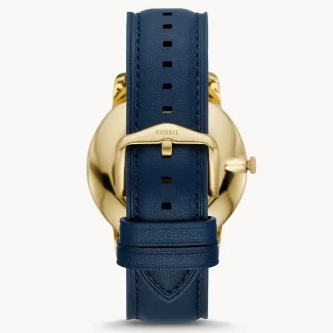 Fossil FS5789 Men’s Quartz Leather Strap Blue Dial 44mm Watch