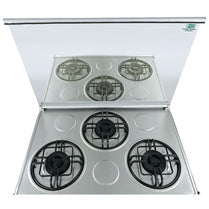 Welcome WC-7000 3 Burner 34" Gas Cooking Range Double Door Stainless Steel Body