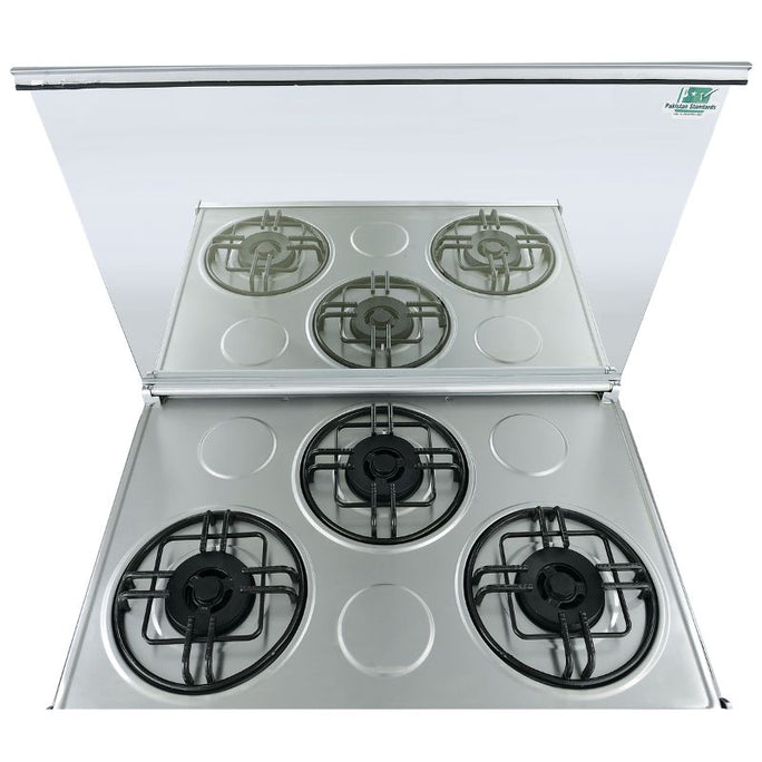 Welcome WC-7000 3 Burner 34" Gas Cooking Range Double Door Stainless Steel Body