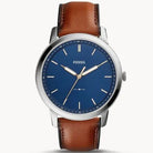 Fossil FS5304 Men’s Quartz Brown Leather Strap Blue Dial 44mm Watch