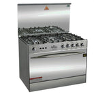 Welcome WC-999 5 Burner 34" Gas Cooking Range Single Door Stainless Steel