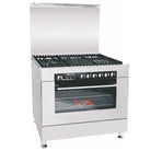 Welcome WC-10000 5 Brass Burner 34" Gas Cooking Range Stainless Steel Body