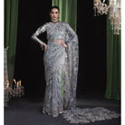 Sara Jahan AD-006 Rang-e-Bahar Masuri Silver 4Pc Suit