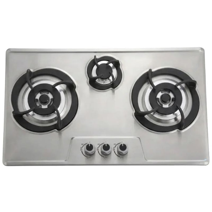 Welcome HS-193 Hob Steel Round 3 Burner 29" Inches