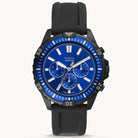 Fossil FS5695 Men’s Quartz Silicone Strap Blue Dial 44mm Watch