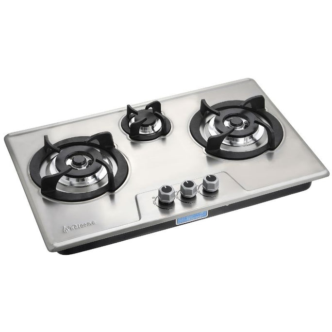 Welcome HS-193 Hob Steel Round 3 Burner 29" Inches