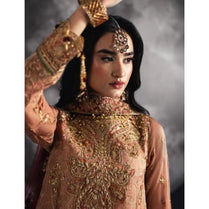 Sara Jahan AD-003 Rang-e-Bahar Silk Salmon 4Pc Suit