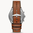 Fossil Men’s Quartz Leather Strap Blue Dial 46mm Watch