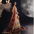 Sara Jahan AD-003 Rang-e-Bahar Silk Salmon 4Pc Suit