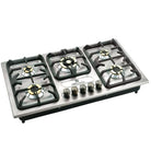 Welcome ST-534 5 Burner Hob Steel 34" With Brass Burners
