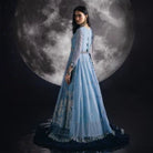 Sara Jahan SJ-1008 Rang-e-Bahar Chiffon Ice Blue 4Pc Suit