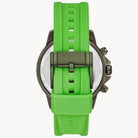 Fossil BQ2501 Men’s Quartz Green Silicone Strap Green Dial 45mm Watch