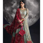 Sara Jahan SJ-1007 Rang-e-Bahar Chiffon Pastel Green 4Pc Suit