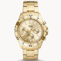 Fossil FS5772 Men’s Chronograph Quartz Stainless Steel Gold Dial 44mm Watch