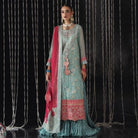 Sara Jahan Rang-e-Bahar Chiffon Ice Blue 4Pc Suit