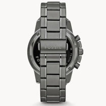 Fossil FS4721 Men’s Chronograph Quartz Grey Stainless Steel Black Dial 45mm Watch