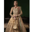 Sara Jahan ZAYRA Rang-e-Bahar Net Gold 4Pc Suit