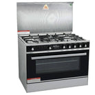 Welcome WC-1000 5 Brass Burner 34" Gas Cooking Range Stainless Steel Body
