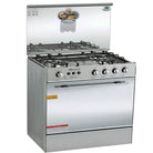 Welcome WC-427 4 Burner 27" Cooking Range Stainless Steel Body