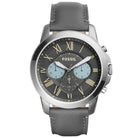 Fossil FS5183 Men’s Chronograph Quartz Grey Leather Strap Grey Dial 44mm Watch