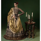 Sara Jahan mahru-5 Rang-e-Bahar Net Black 4Pc Suit