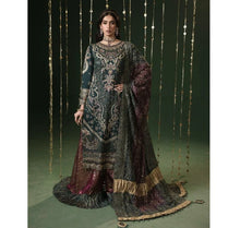 Sara Jahan sitara-23 Rang-e-Bahar Silk Dark Green 4Pc Suit