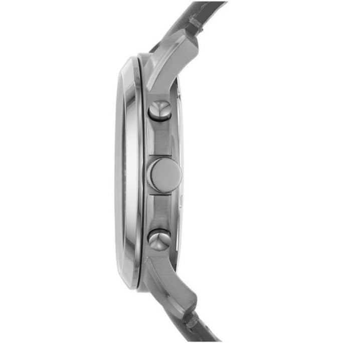 Fossil FS5183 Men’s Chronograph Quartz Grey Leather Strap Grey Dial 44mm Watch
