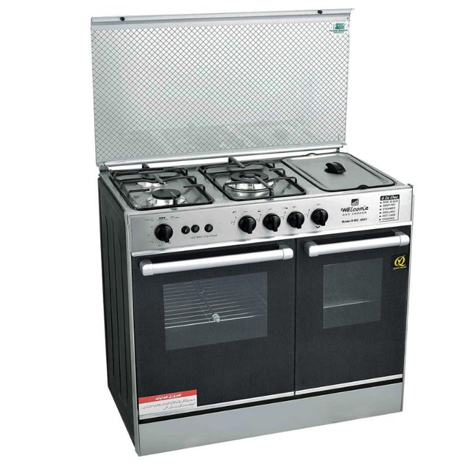 Welcome WC-601 3 Burner Plus Fryer 6 in 1 Gas Cooking Range