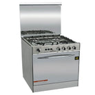 Welcome WC-2400 3 Burner 24" Cooking Range Stainless Steel Body