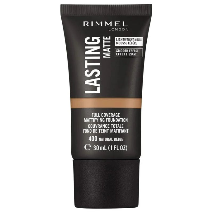 Rimmel London Lasting Finish Matte Foundation 400 Natural Beige (3614228347662)