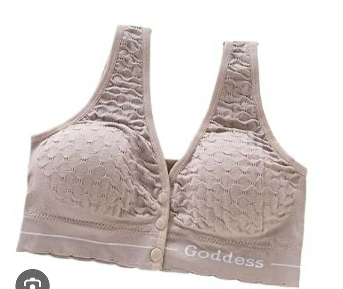 Bra for Women & Girls | Ladies Front Button Seamless Sports Bra | Soft Padded Wireless Bralette | Stretchable Comfortable Everyday Bra | Women's Innerwear