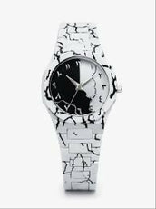 Original WHITE MARBLE Arabic Aura Waterproof Wrist Watch: Trending Matte Finish Luxury Timepiece for Men & Boys special Premium Arabic Aura Watch 2026 watch: Luxury Minimalist Design with Butterfly Clasp & Fiber Chain for Men