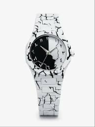 Original WHITE MARBLE Arabic Aura Waterproof Wrist Watch: Trending Matte Finish Luxury Timepiece for Men & Boys special Premium Arabic Aura Watch 2026 watch: Luxury Minimalist Design with Butterfly Clasp & Fiber Chain for Men