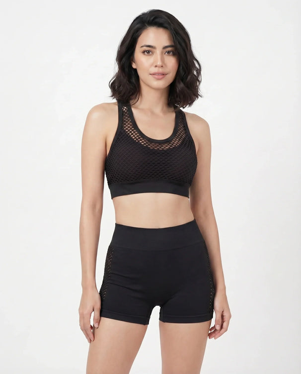 Sajiero Activewear Set - Verde Fit - Black
