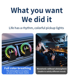 Car AC Vent Air Freshener Aromatherapy RGB Sound Rhythm LED Rechargeable Light Aroma Therapy For Desktop Gaming and Car Dashboard Accessories