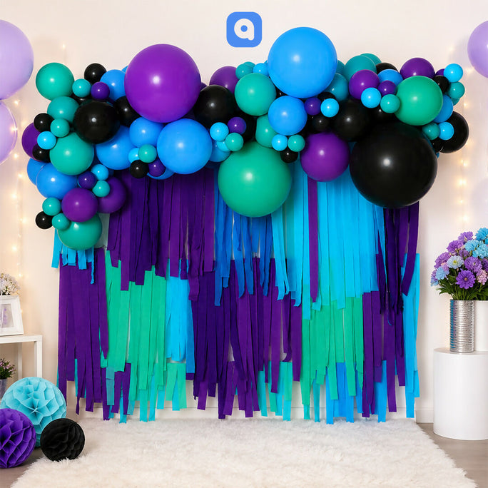 Balloon Garland with Tassel Fringe Decoration Set