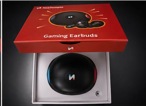 NexTemplo True Wireless Gaming Earbuds with Portable Charging Dock
