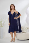 Sajiero 6-Piece Pure Silk Nightwear Set - Marvella Purple
